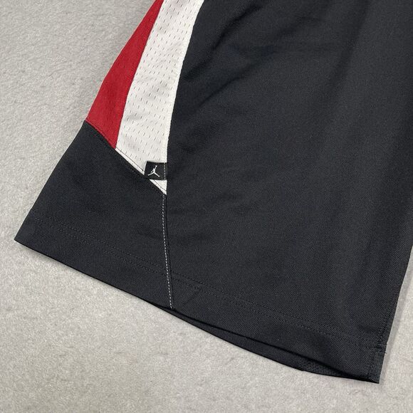 Jordan Shorts Mens Large Black Ready Jumpman Basketball Hoop Embroidered 2011 - Picture 4 of 12